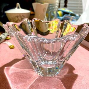 Orrefors Orion 5.5 inch Crystal Bowl. Made in Sweden. It’s Stunning EUC